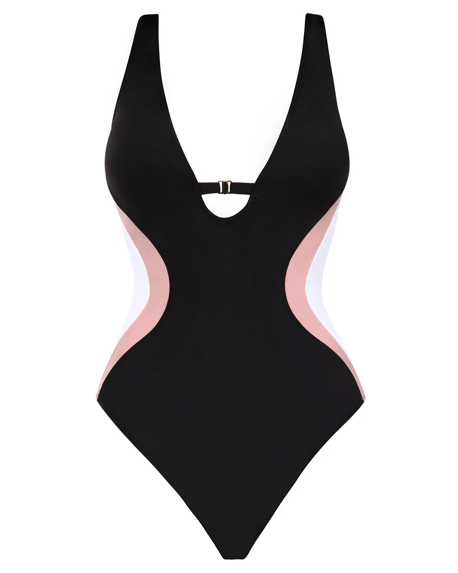 Brazilian Plungey Keyhole - Contour Black/Rose/White 6 Brazilian Plungey Keyhole - Contour Black/Rose/White