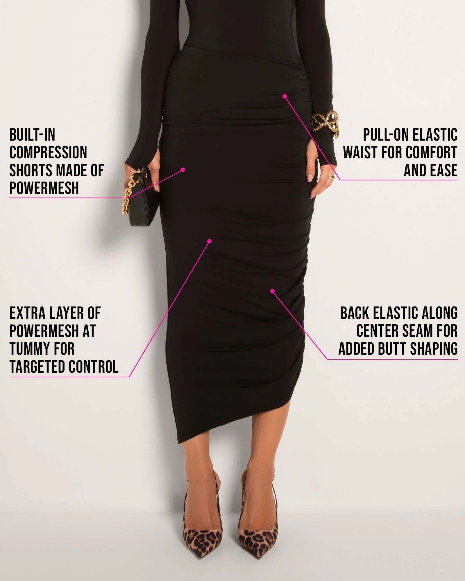 Goddess Shaping Skirt - Black