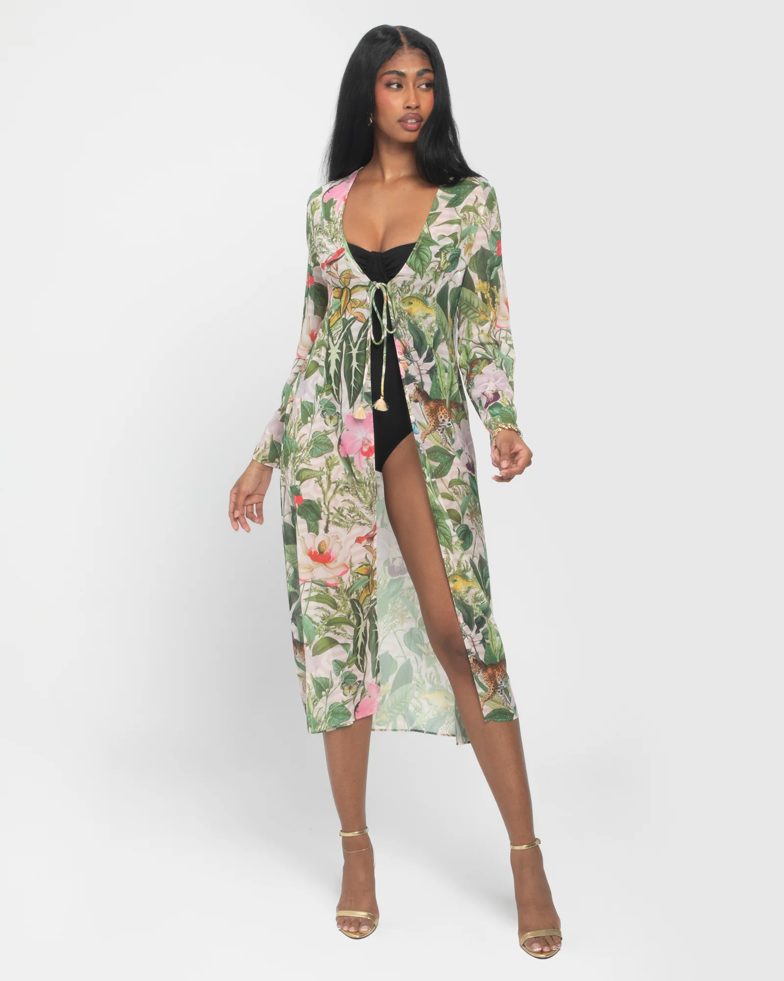 Chiffon Cover Up - Floral Ambrosia 3 Chiffon Cover Up - Floral Ambrosia