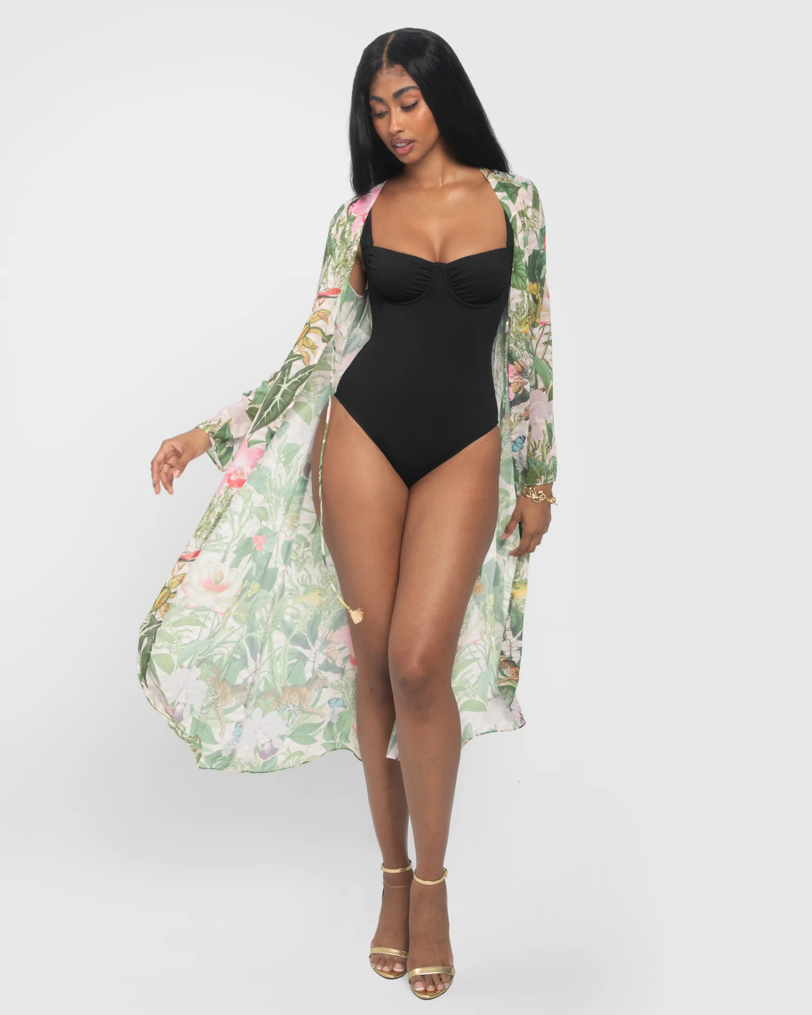 Chiffon Cover Up - Floral Ambrosia 4 Chiffon Cover Up - Floral Ambrosia