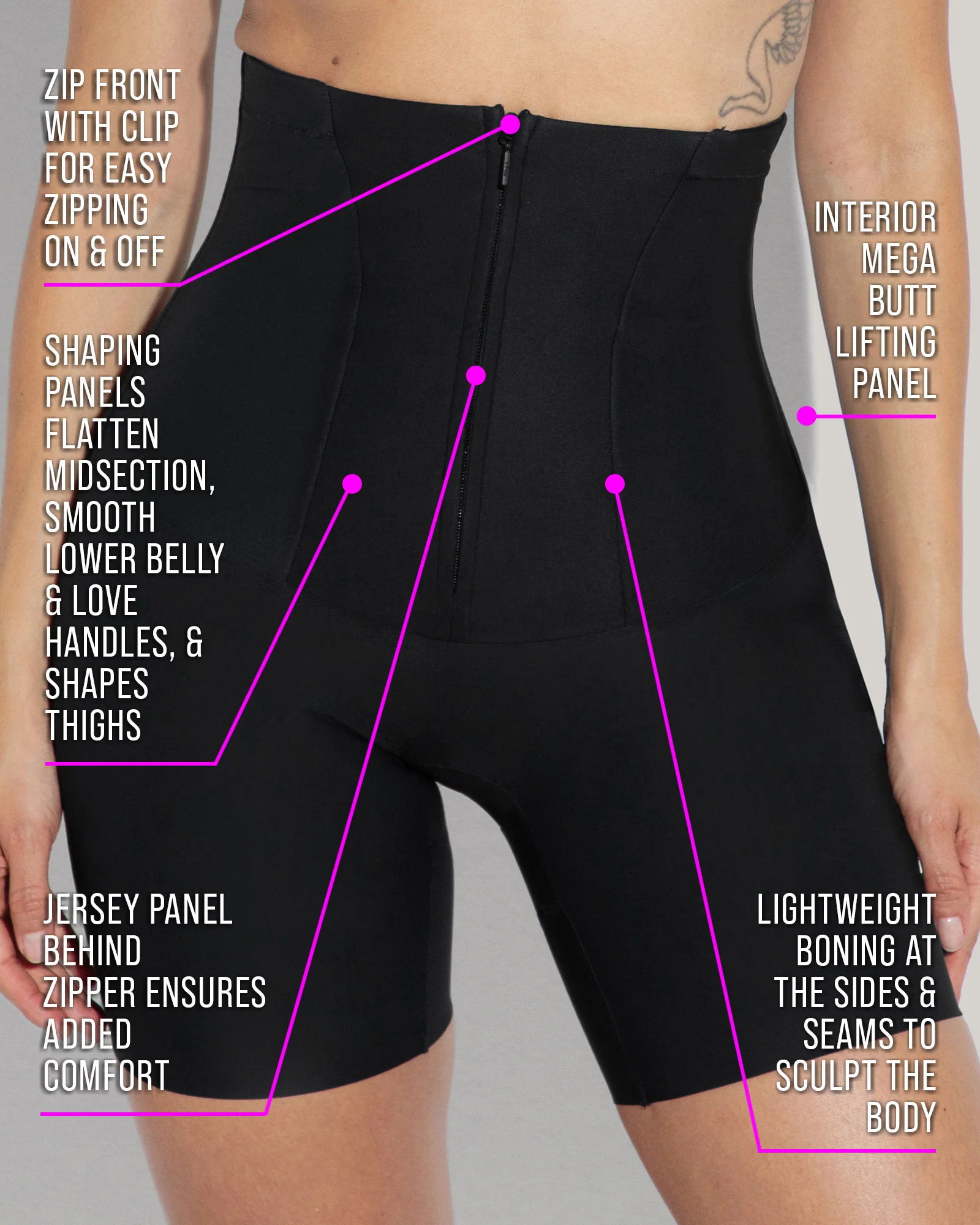 Butt Lifty Shapewear Short - Black 3 Butt Lifty Shapewear Short - Black