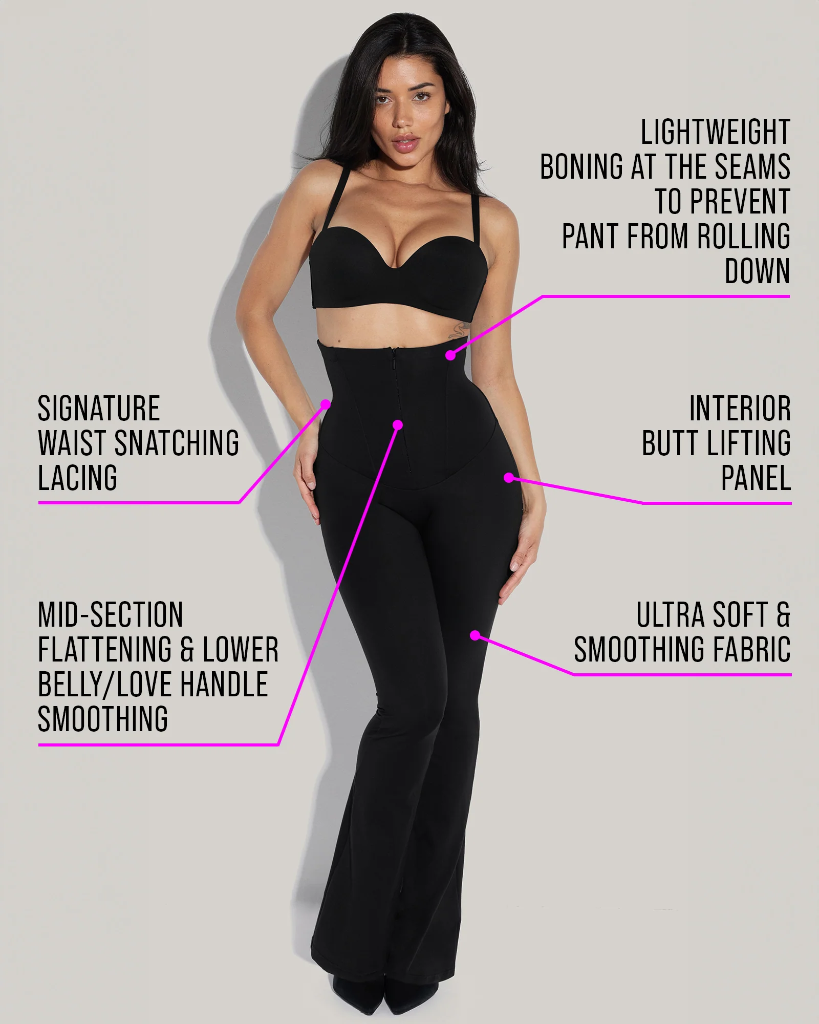 Corsety Flare Legging - Black 5 Corsety Flare Legging - Black