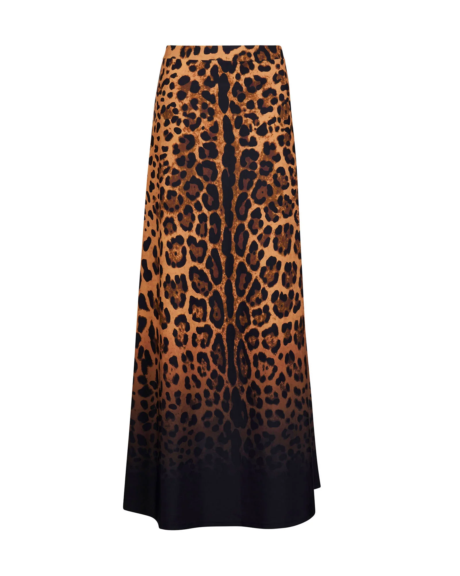 A-Line Maxi Skirty - Ombre Symmetric Leopard