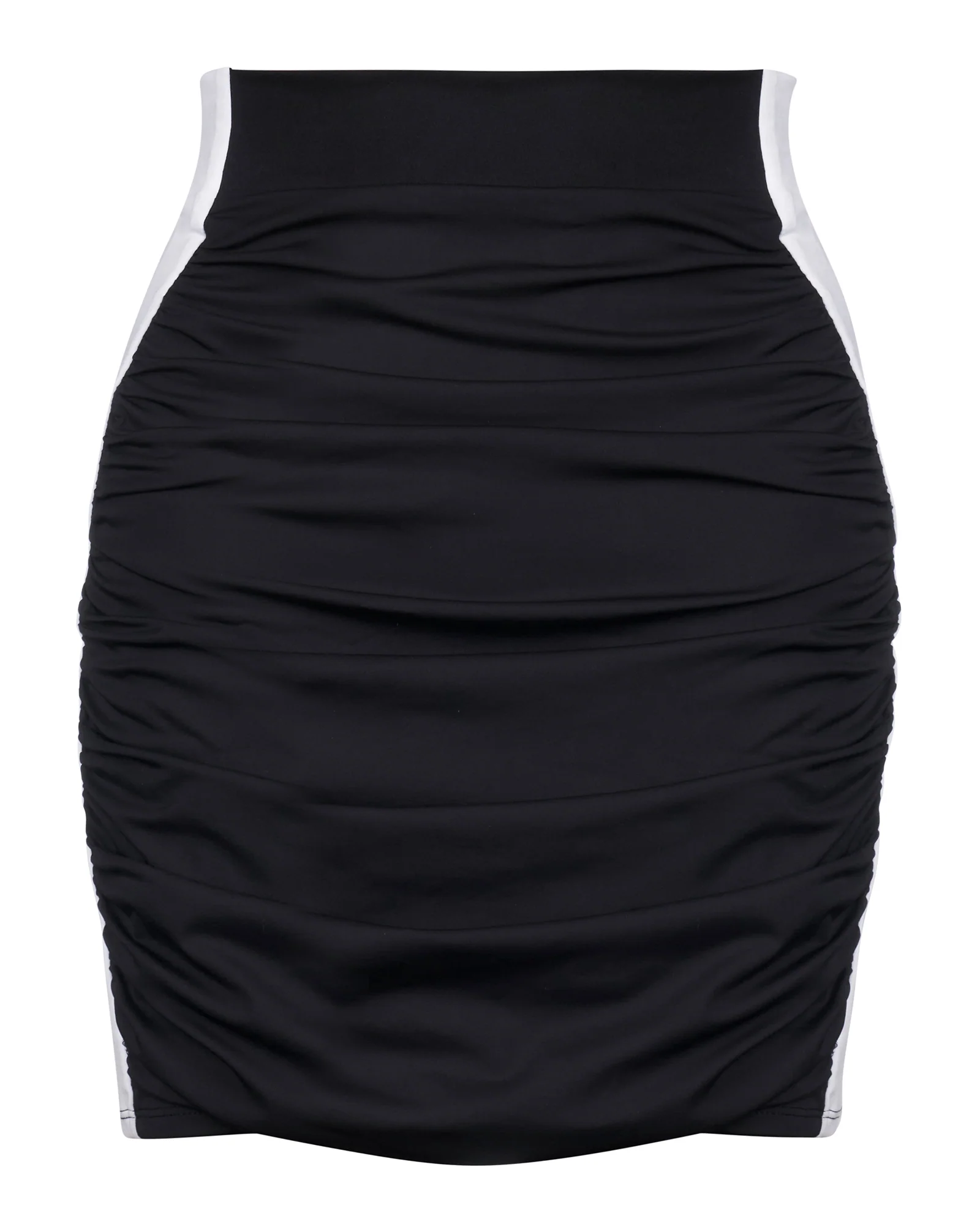 Mini Ruched Skirty - Contour Black/White 6 Mini Ruched Skirty - Contour Black/White