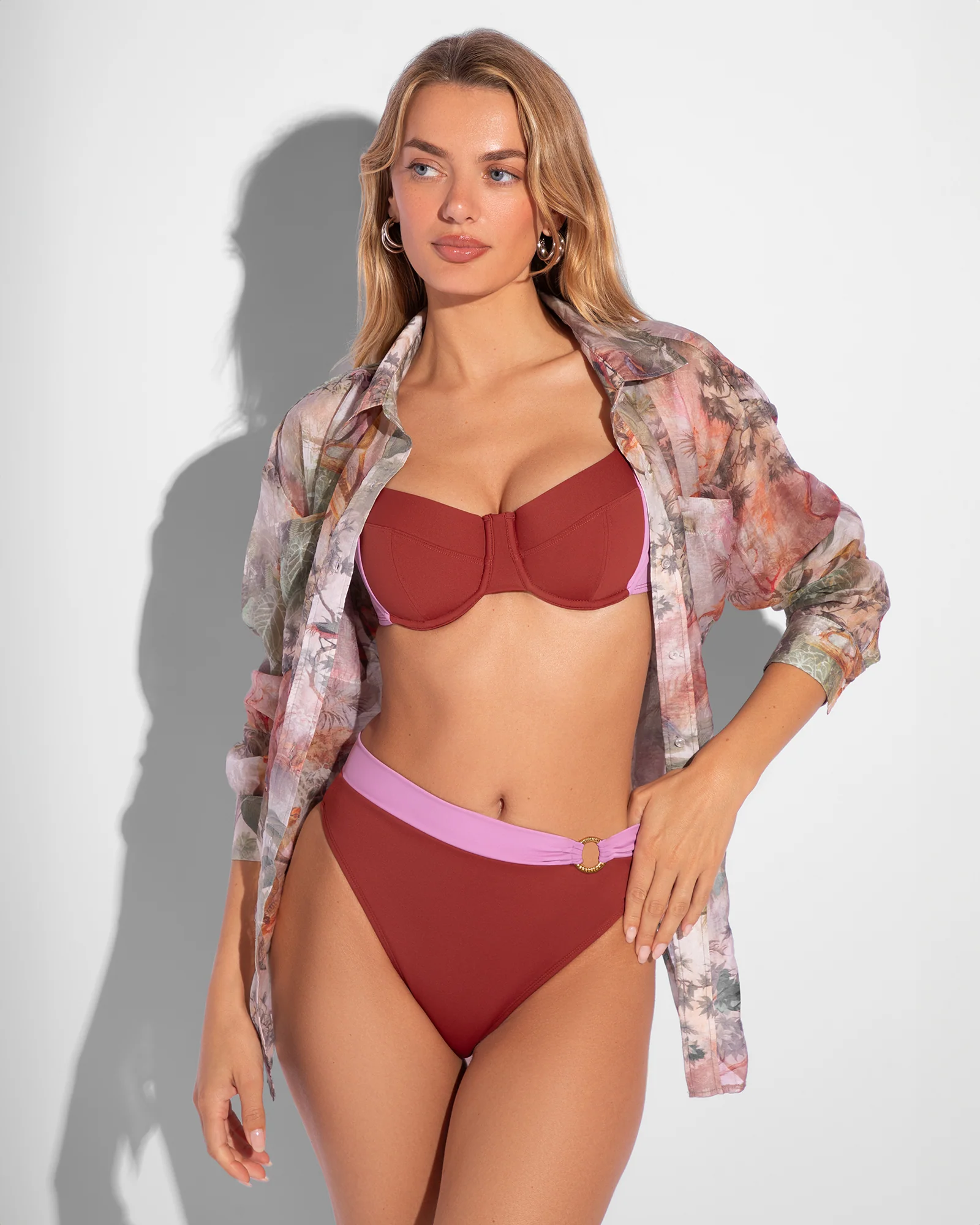 Flowy Shirt - Soft Tropical