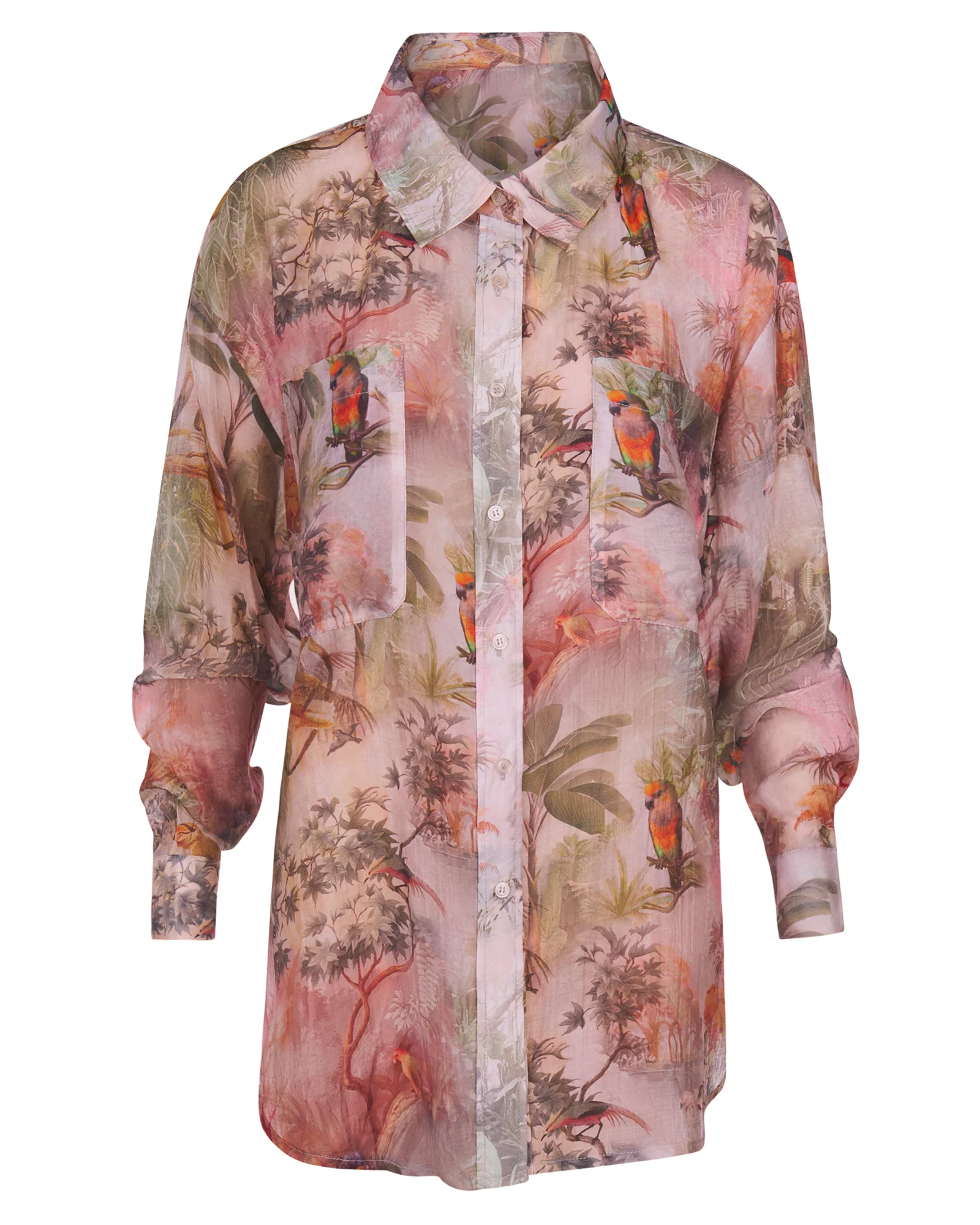 Flowy Shirt - Soft Tropical 7 Flowy Shirt - Soft Tropical