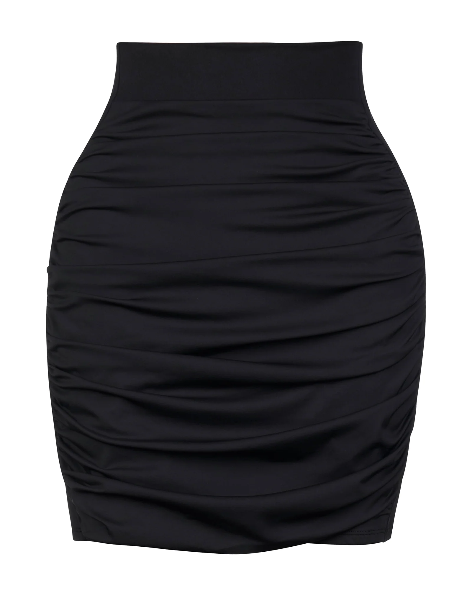 Mini Ruched Skirty - Black 4 Mini Ruched Skirty - Black