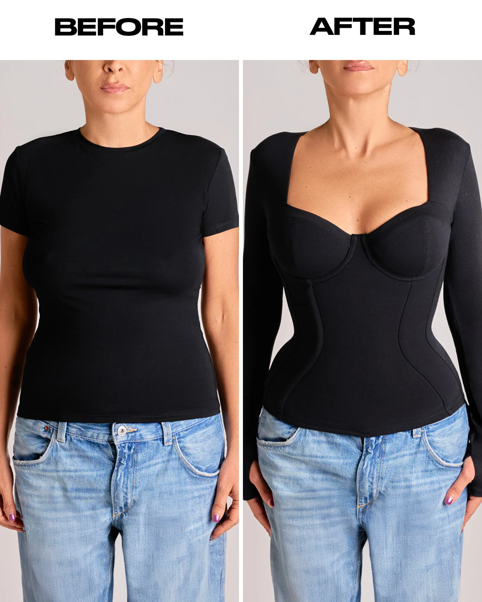 Sweetie Long Sleeve Top - Black 7 Sweetie Long Sleeve Top - Black