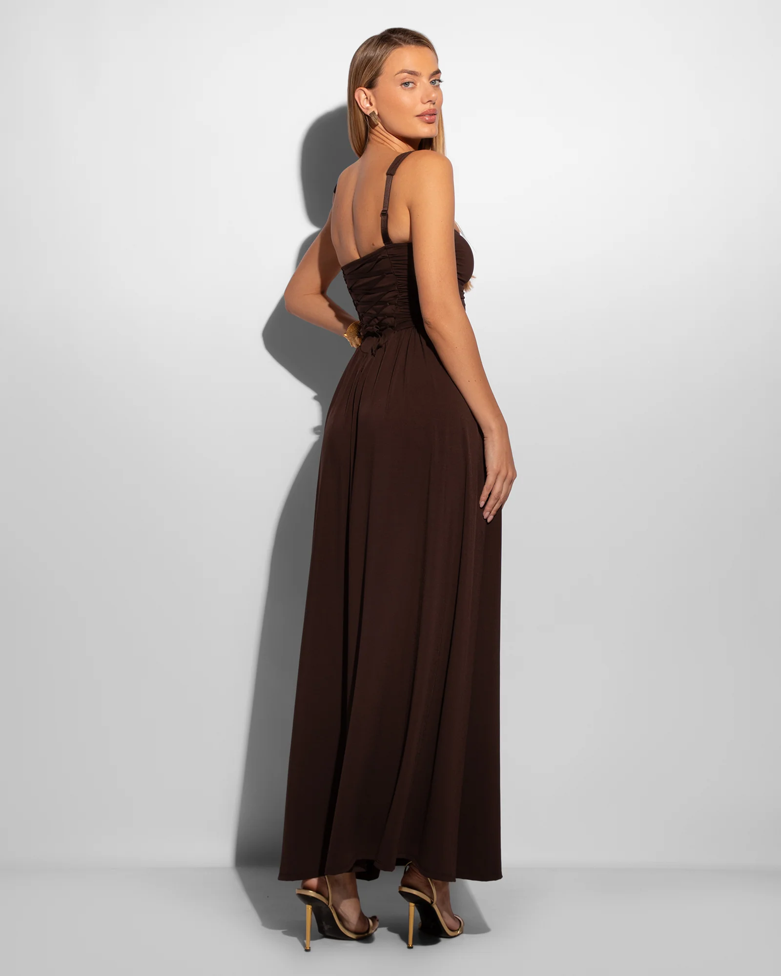 Goddessy Maxi Dress - Espresso