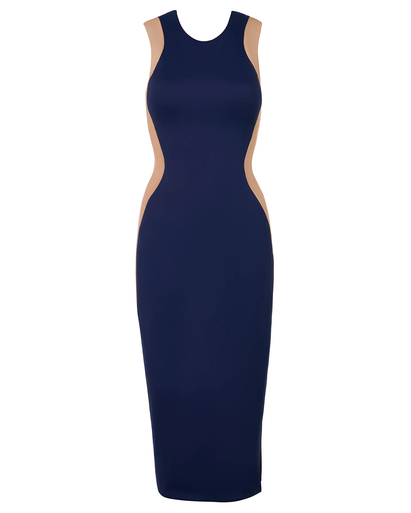 Illusion Column Dress - Contour Midnight/Sand