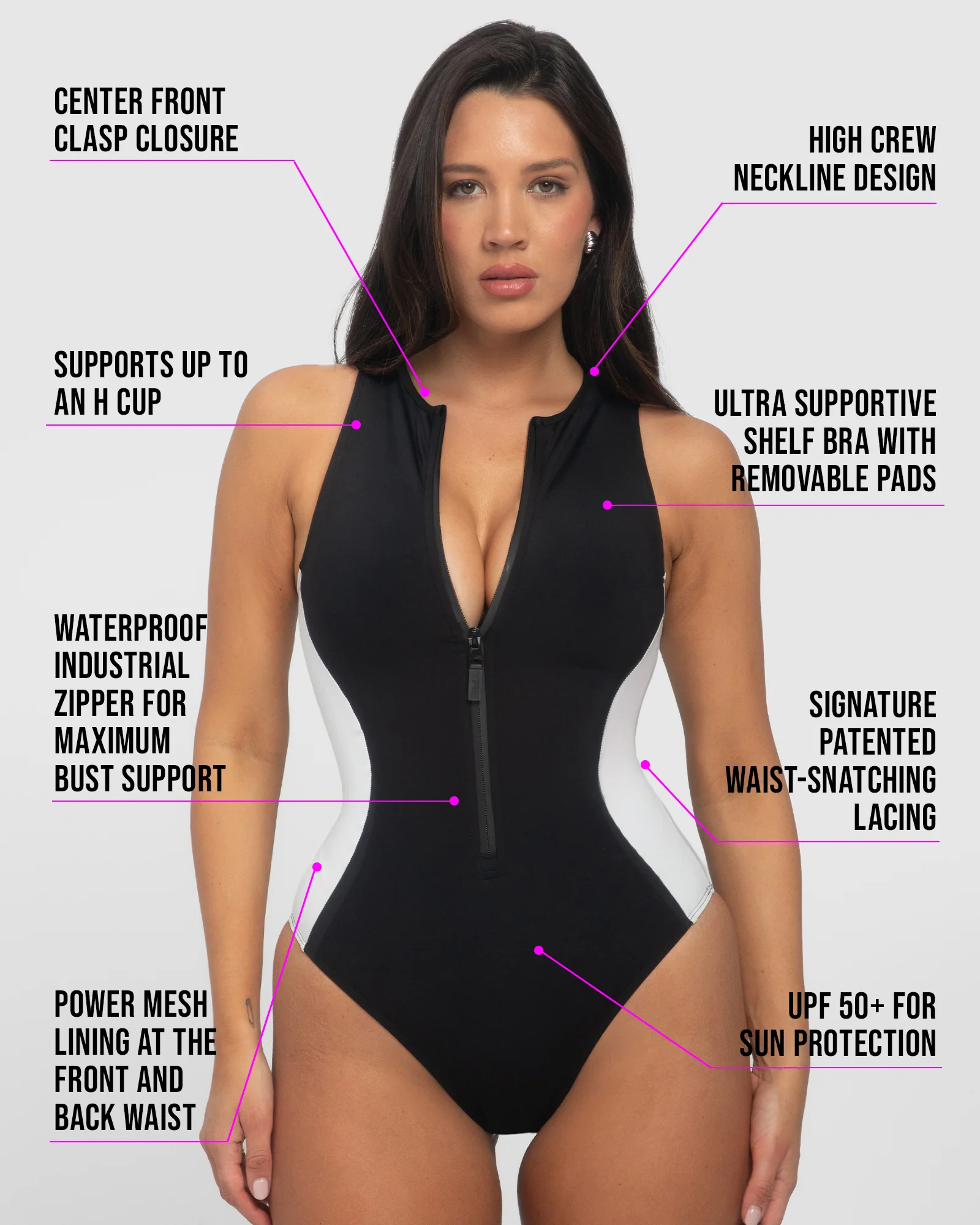 Crewy Surfy - Contour Black/White