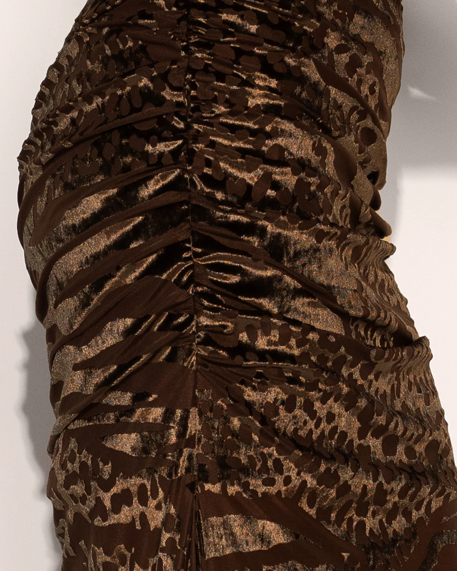 Sweetie Long Sleeve Gown - Velvet Mesh Espresso 3 Sweetie Long Sleeve Gown - Velvet Mesh Espresso