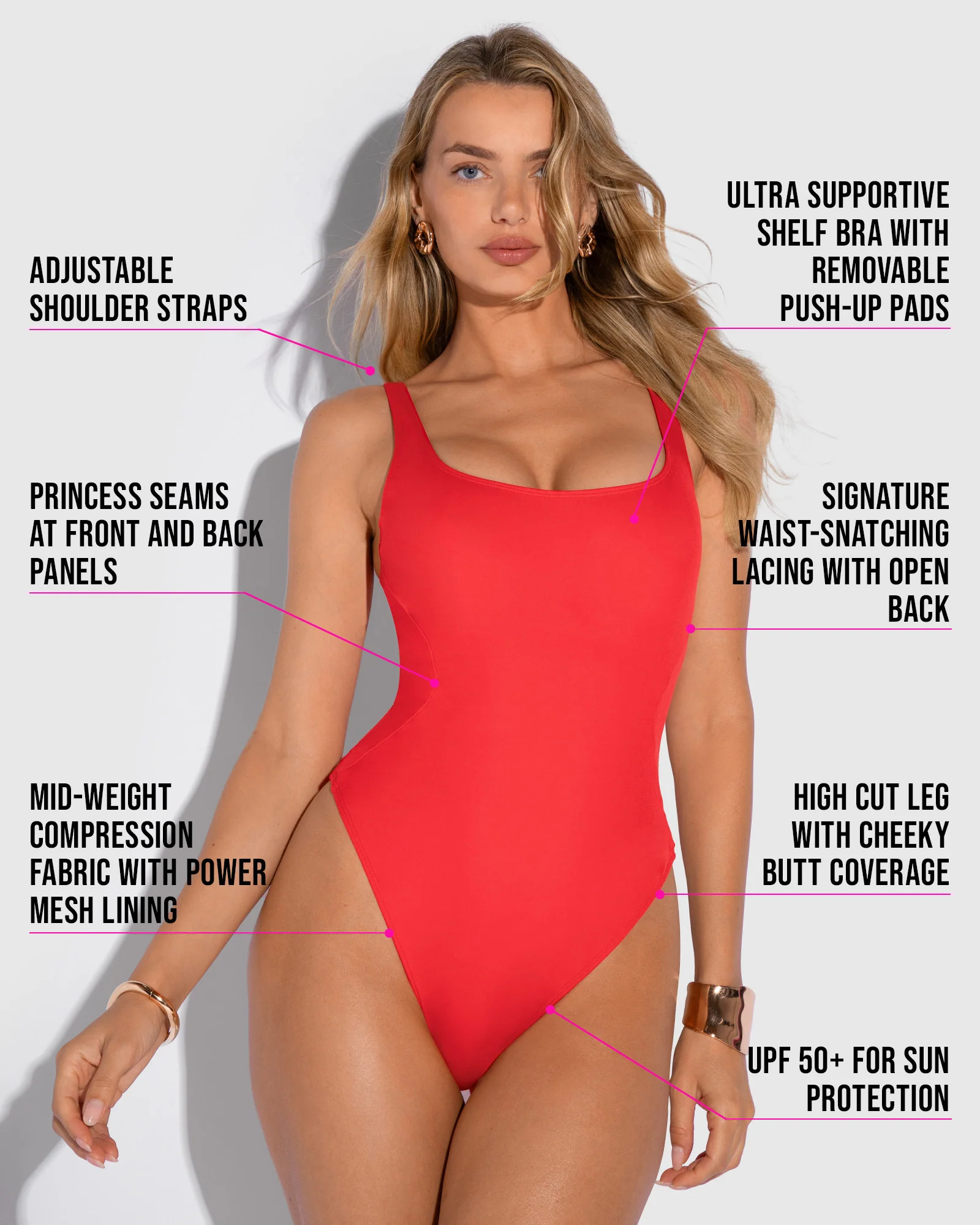 Hi Cut Pammy - Red 7 Hi Cut Pammy - Red