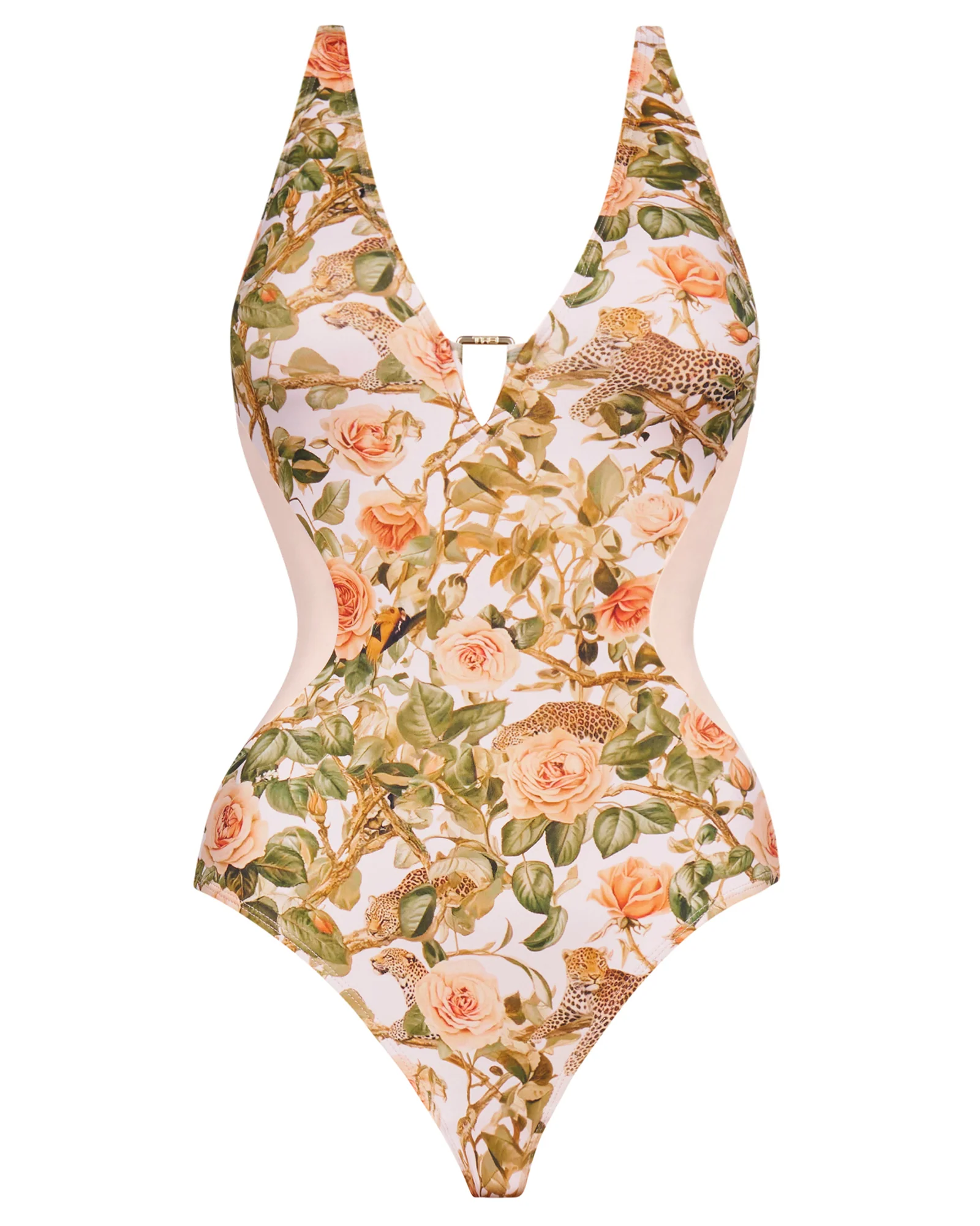 Plungey Triangle - Contour Rose Leopard/Peach Blush 5 Plungey Triangle - Contour Rose Leopard/Peach Blush