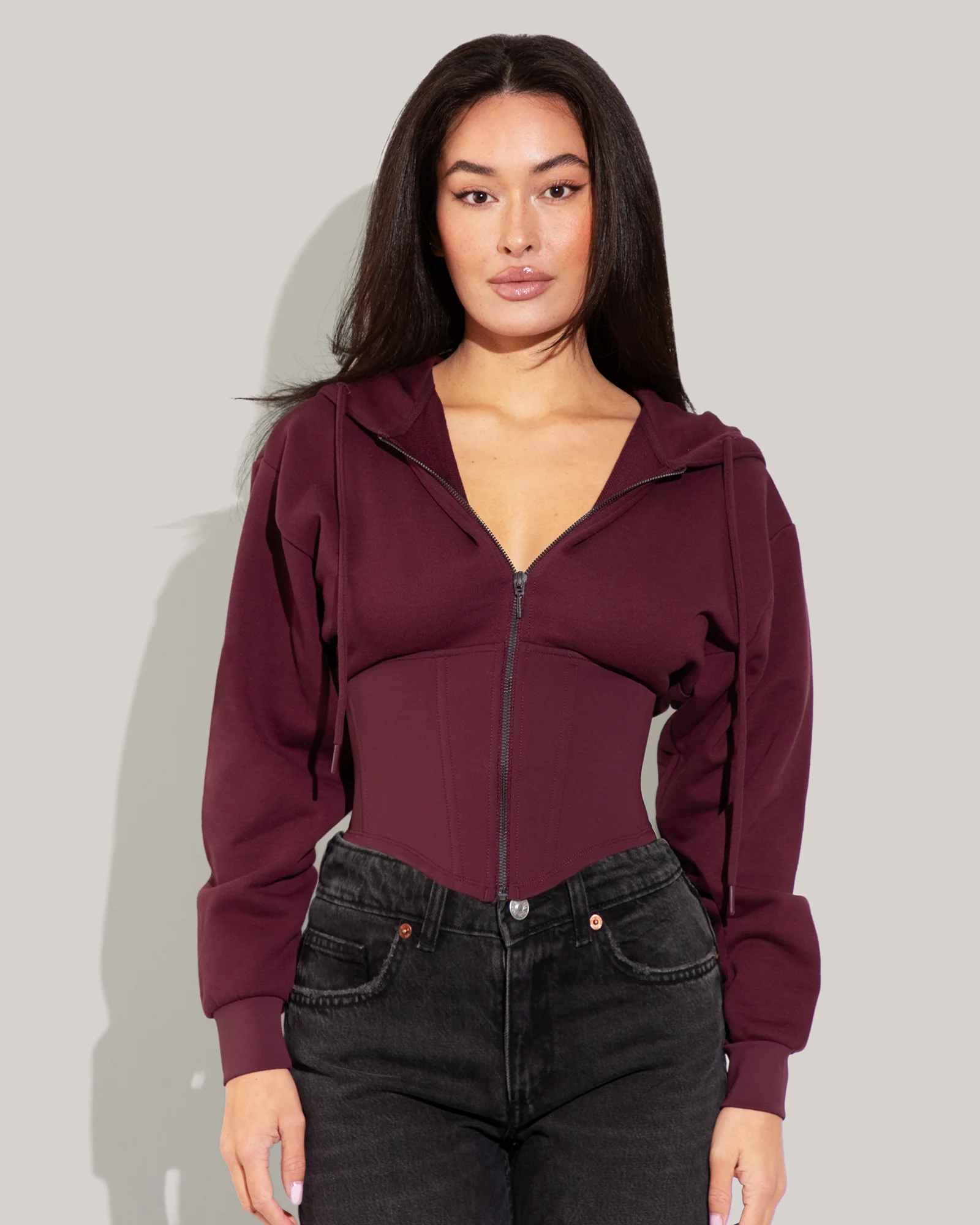 Corsety Hoodie - Dark Cherry