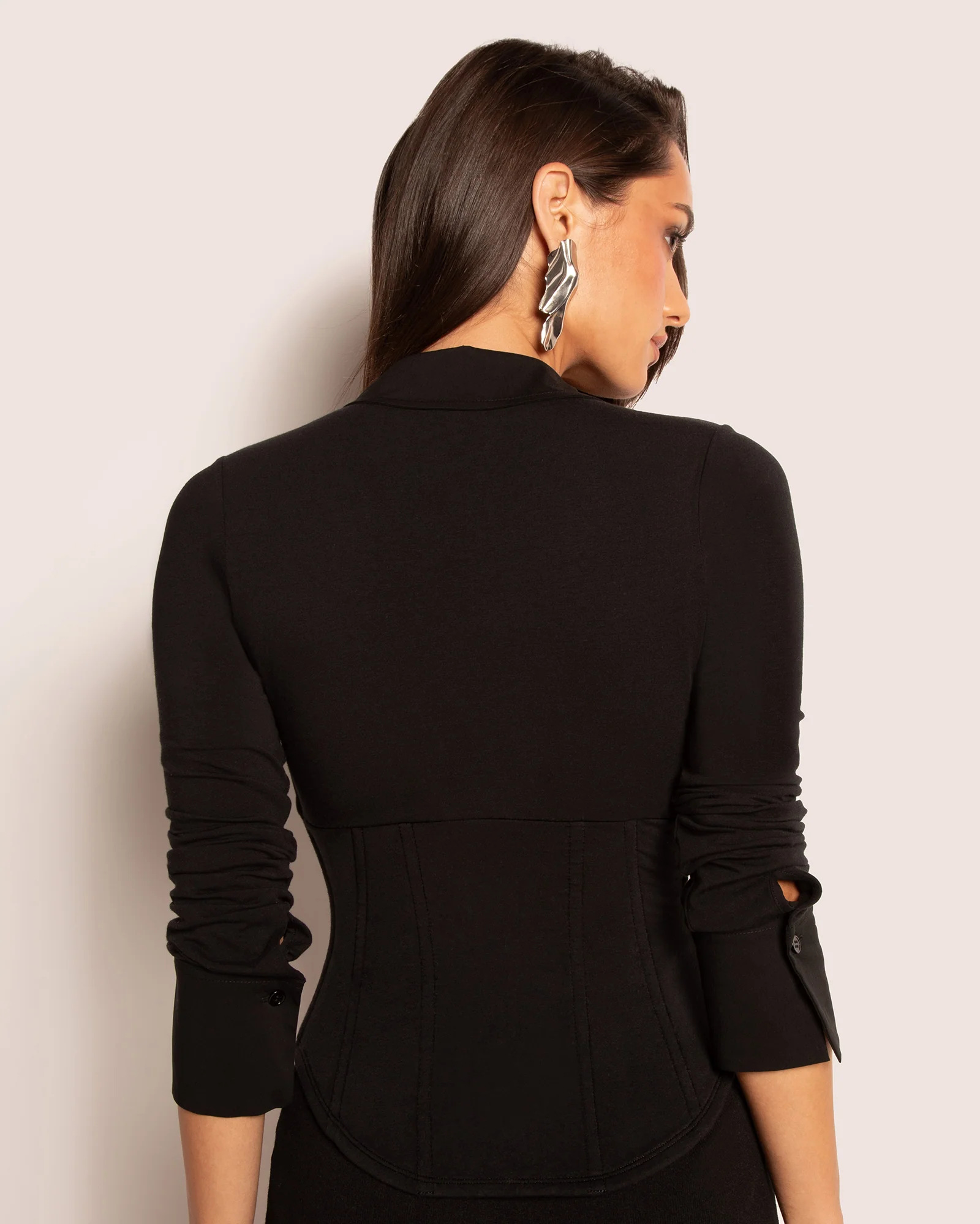 Shirty Long Sleeve Top - Black 3 Shirty Long Sleeve Top - Black