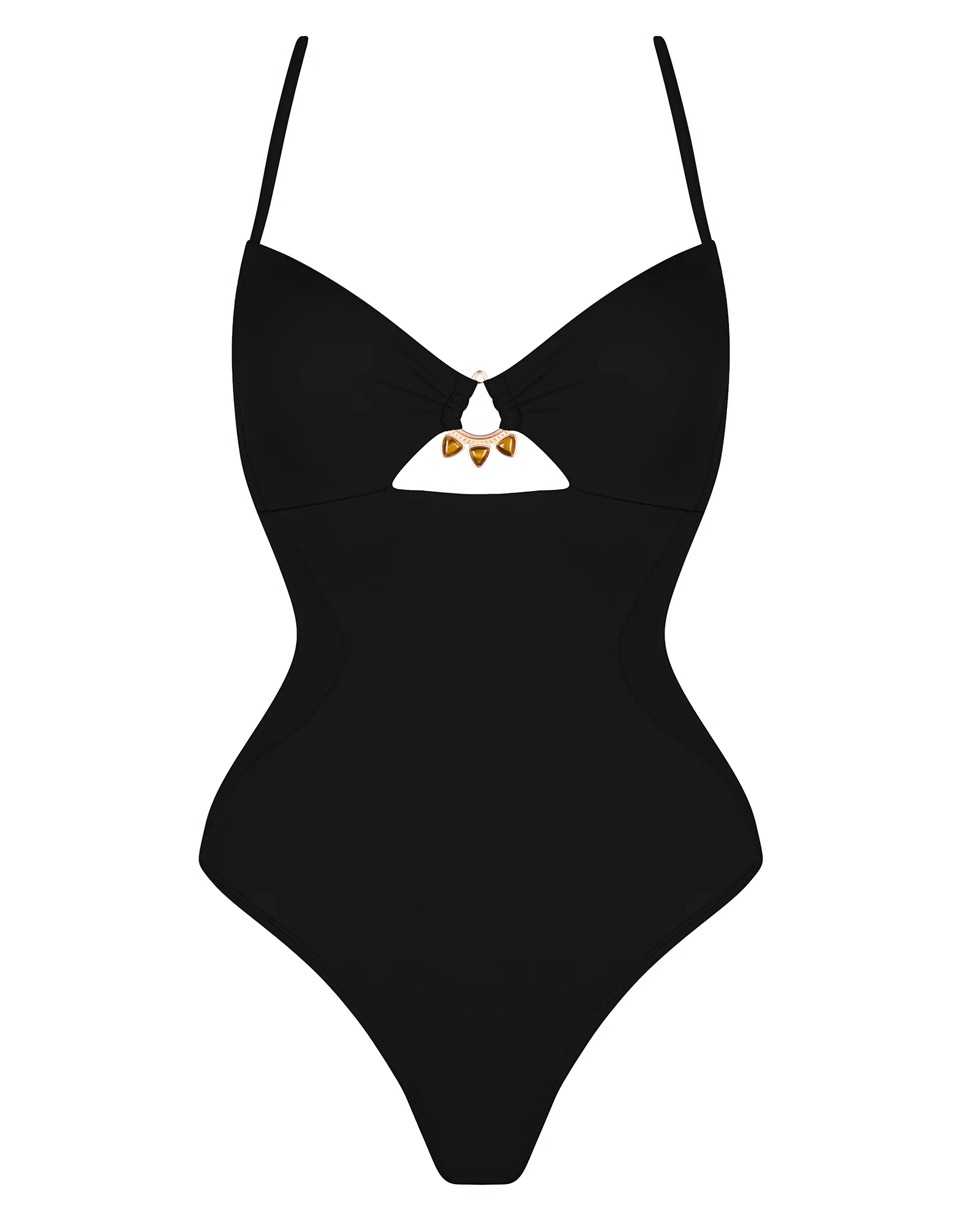 Jeweled Cut Out - Black