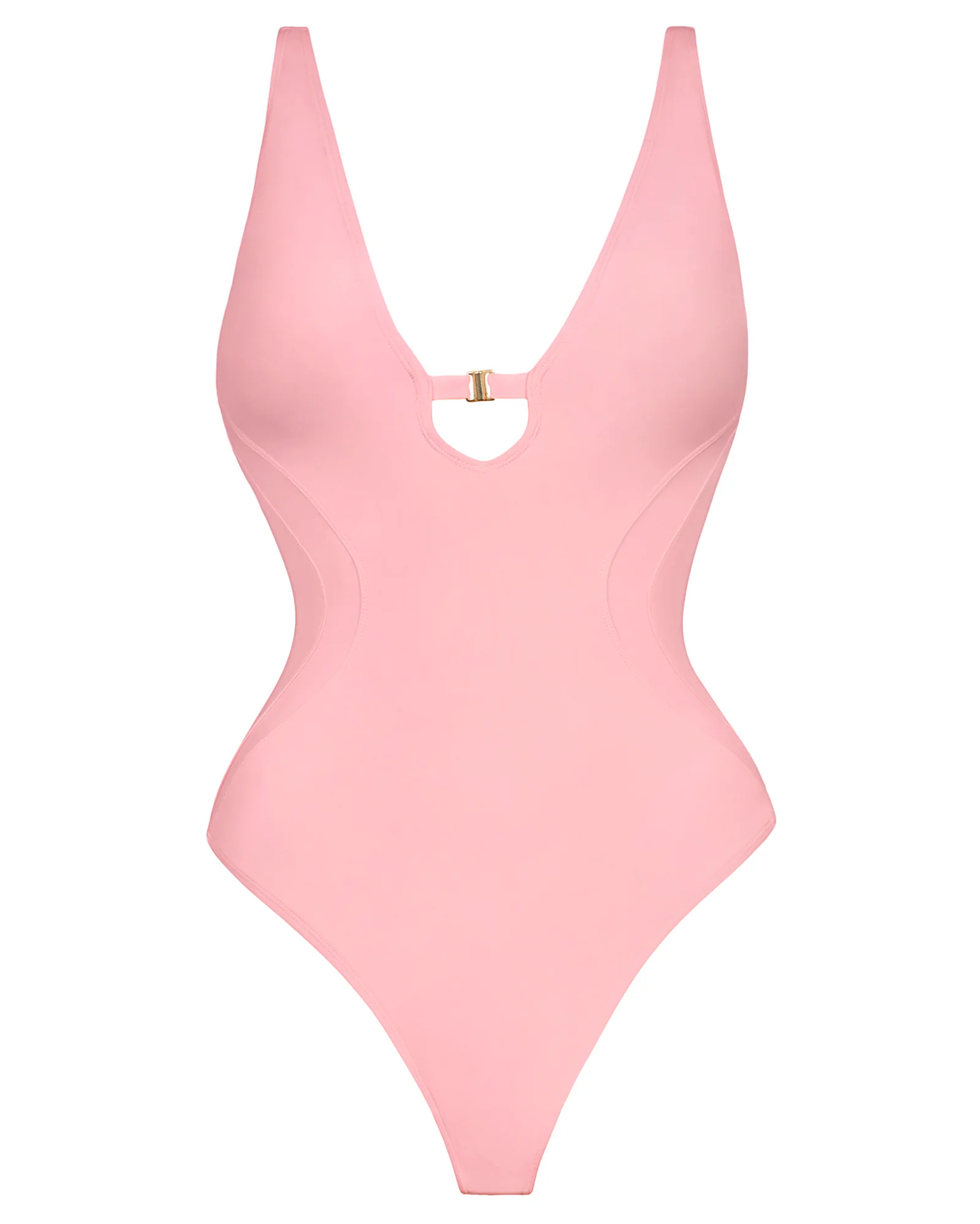 Brazilian Plungey Keyhole - Flamingo Pink