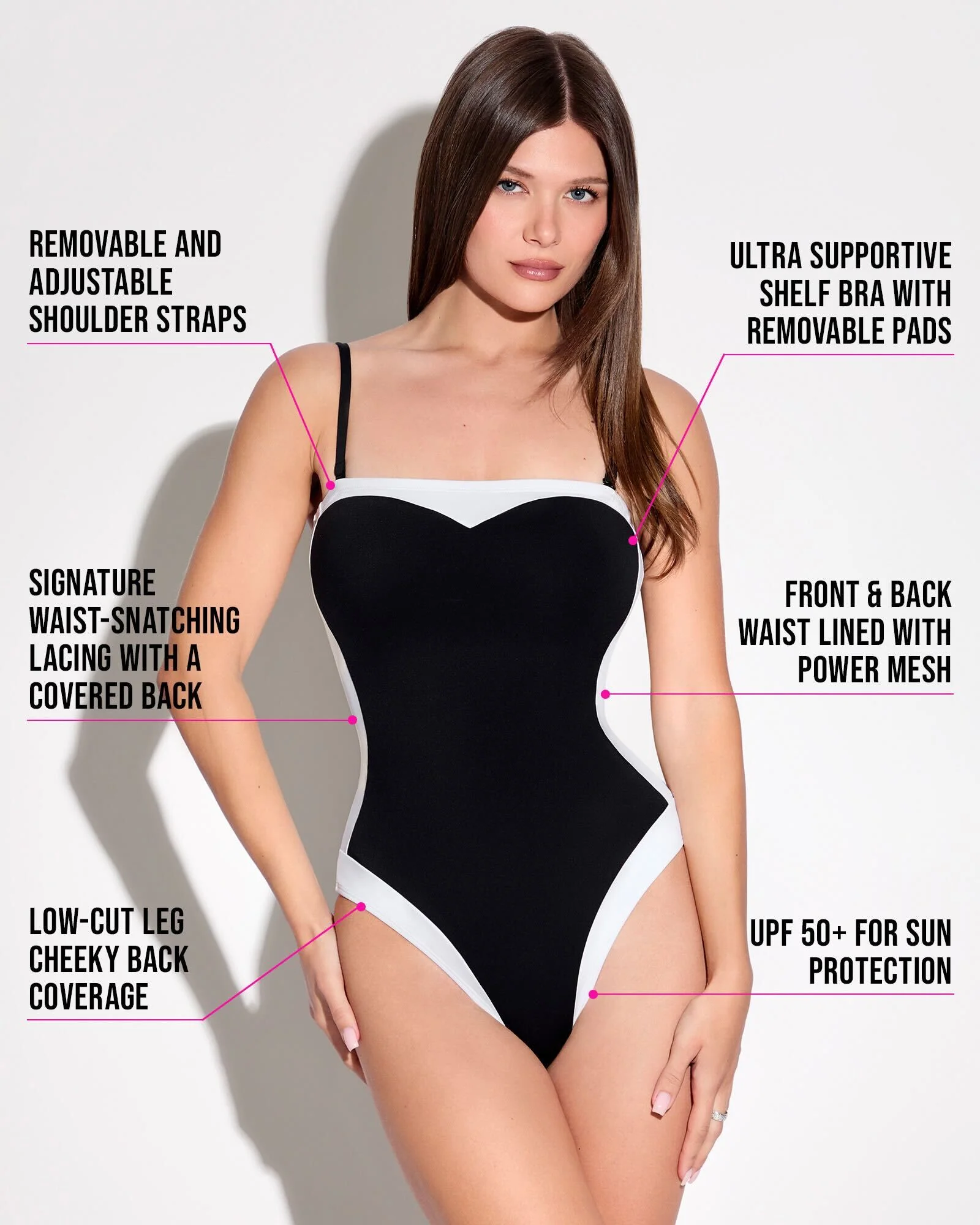 Framed Strapless - Frame Black/White