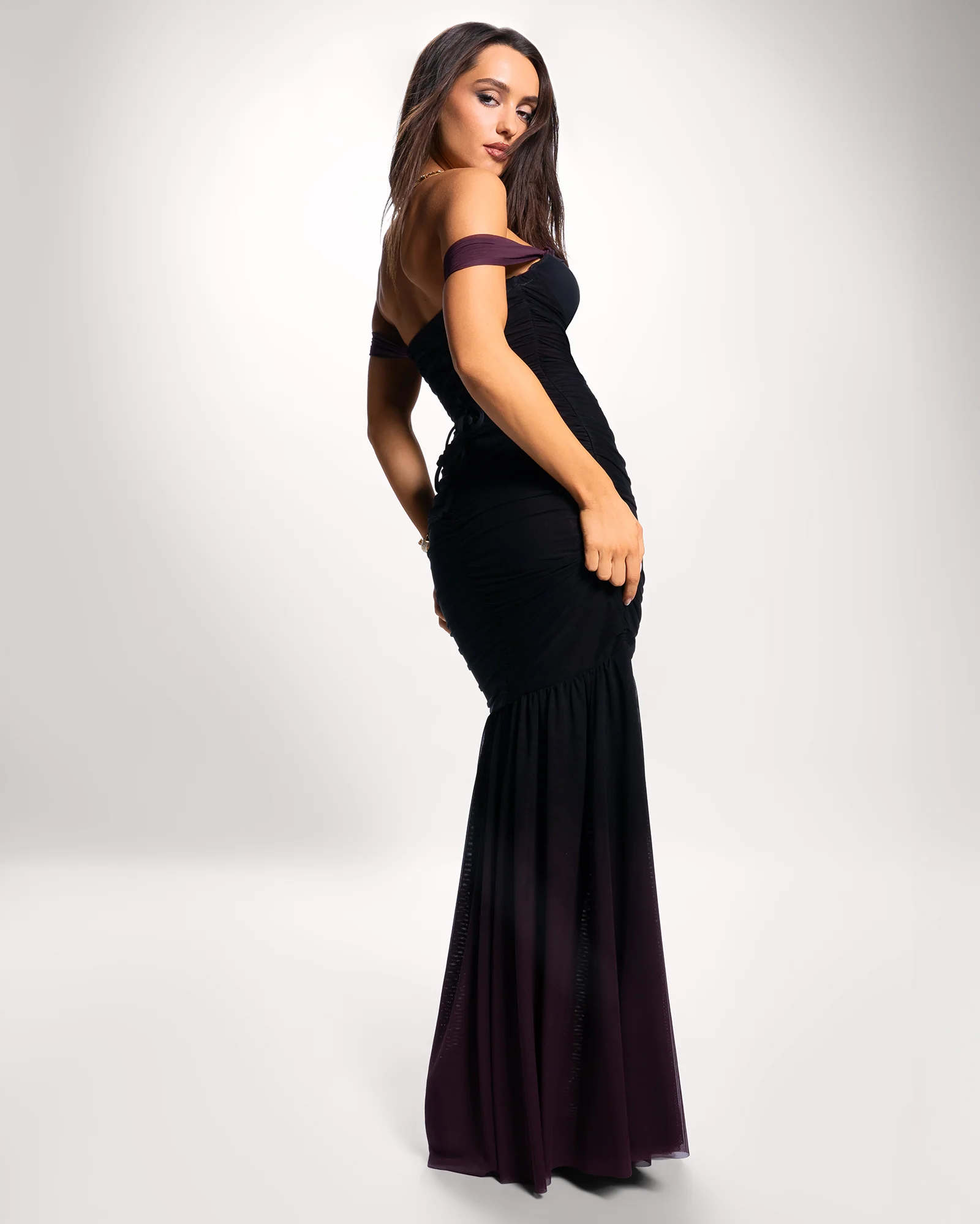 Sweetie Mermaid Dress - Ombre Garnet