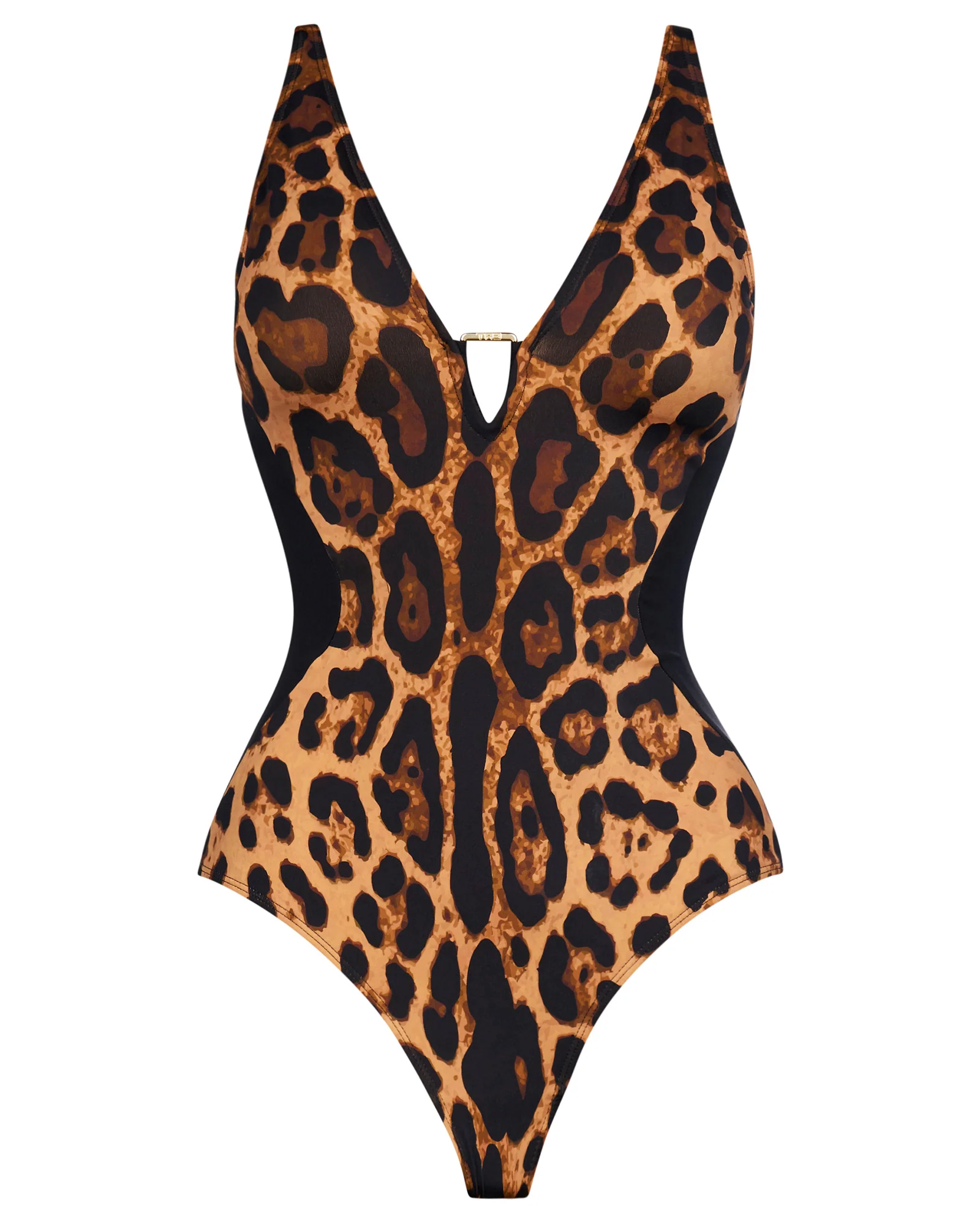 Plungey Triangle - Contour Symmetric Leopard/Black 4 Plungey Triangle - Contour Symmetric Leopard/Black
