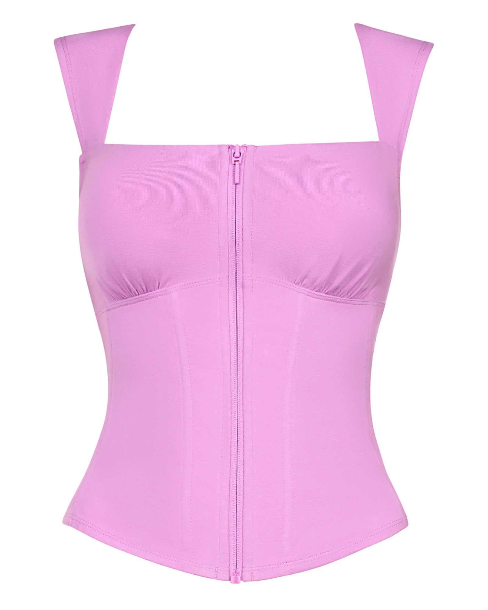 Corsety Square Neck Sleeveless Top - Lilac