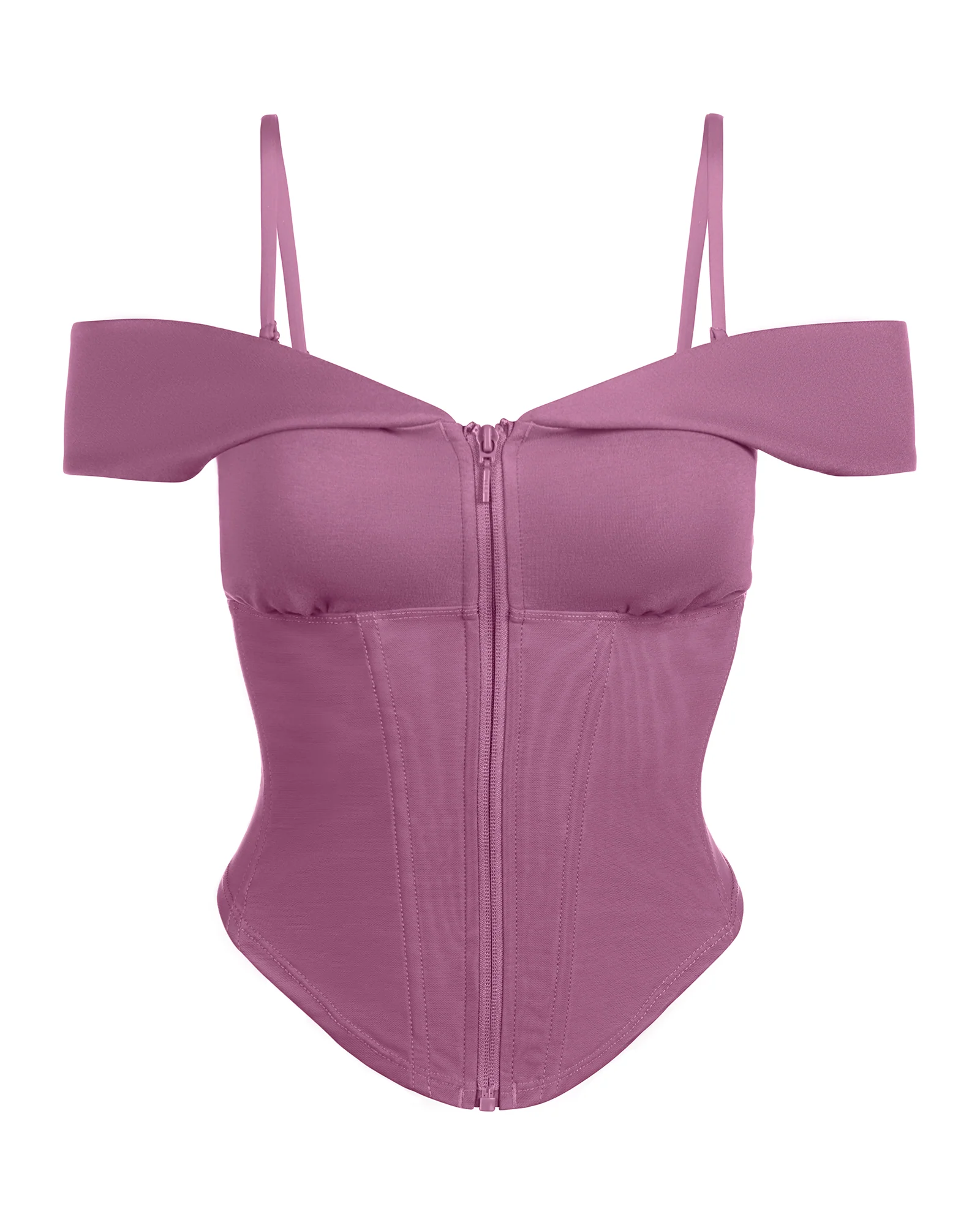 Corsety Draped Off Shoulder Top - Grape 4 Corsety Draped Off Shoulder Top - Grape