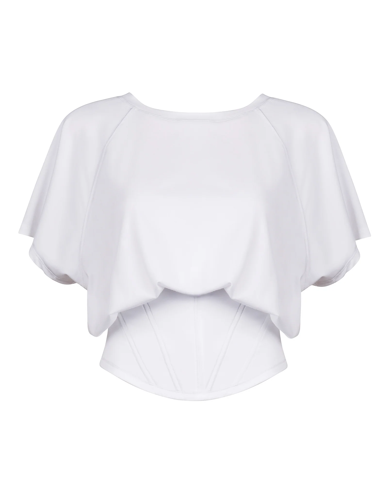 Corset Blousey Tee - White 6 Corset Blousey Tee - White
