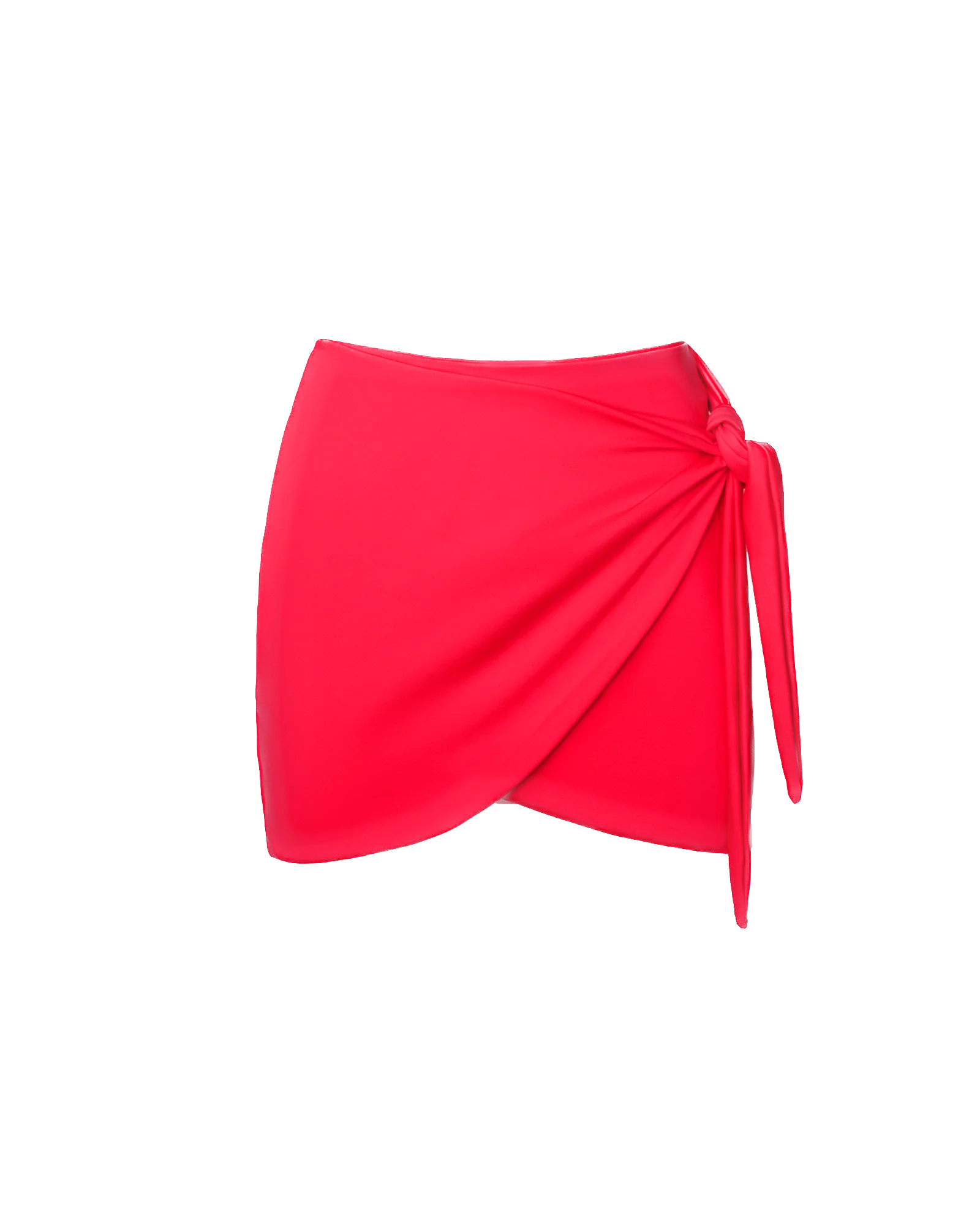 Mini Wrap Skirty - Hot Coral 4 Mini Wrap Skirty - Hot Coral