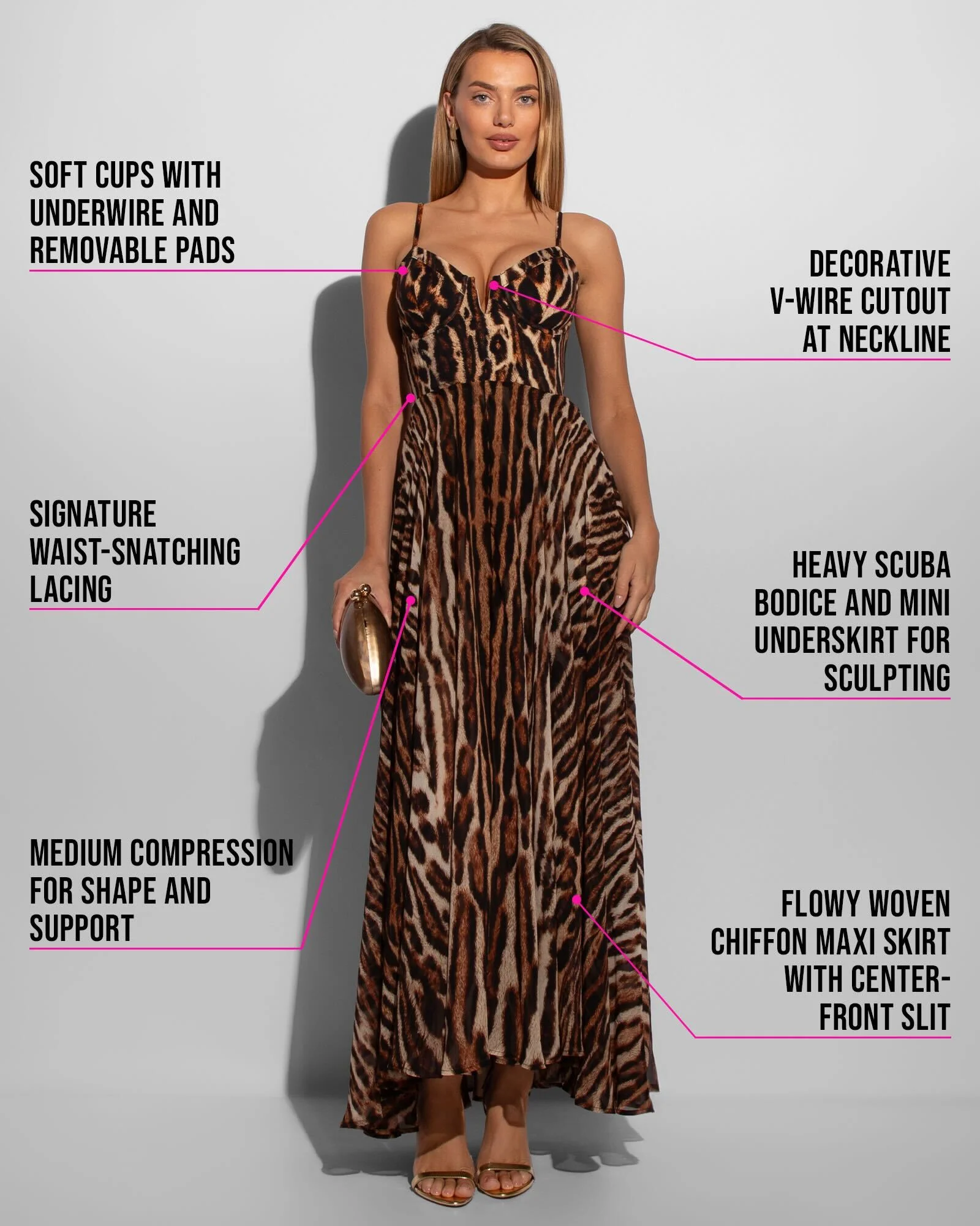 Vixen Corset Maxi Dress - Pilates Cat 7 Vixen Corset Maxi Dress - Pilates Cat