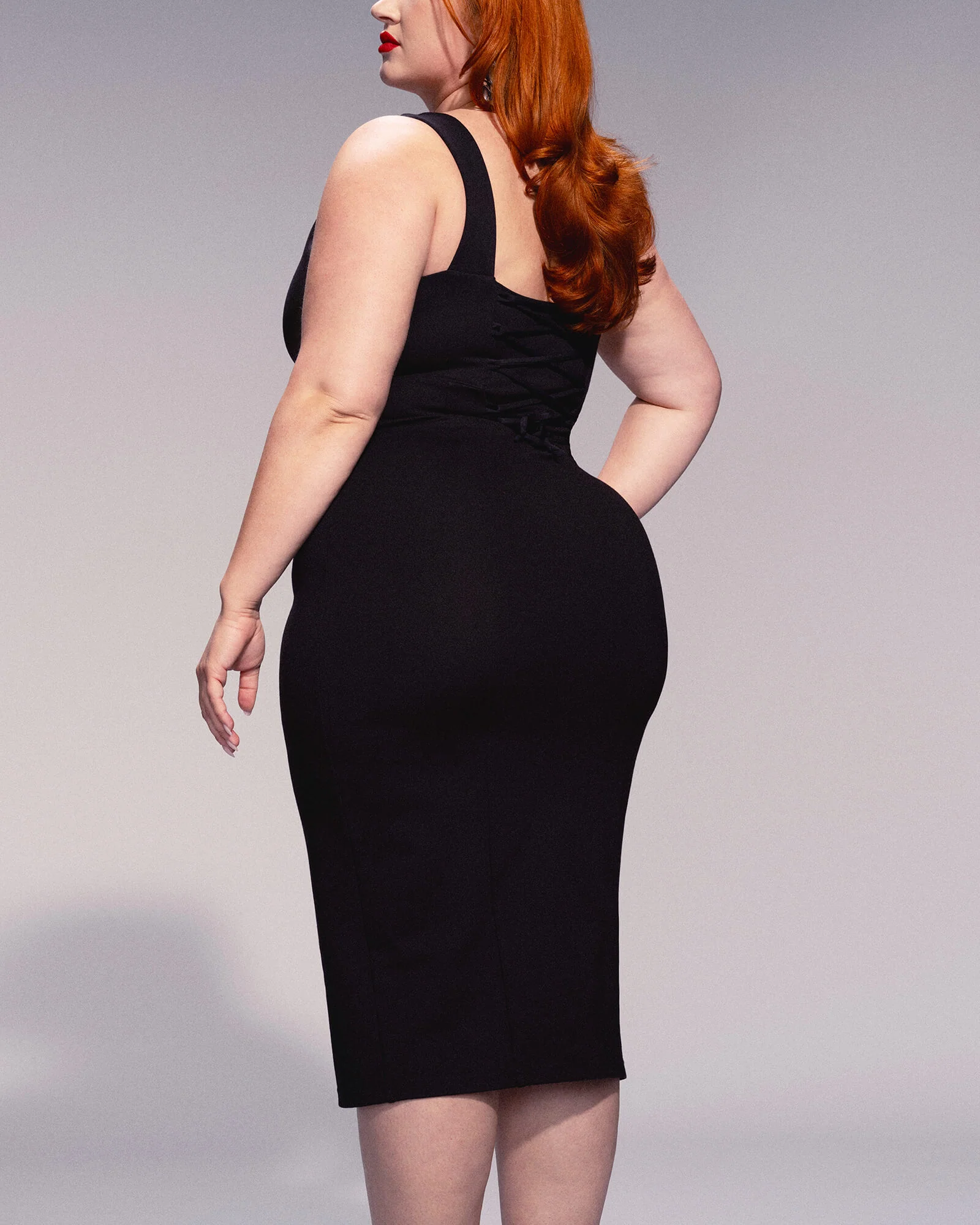 Notchy Pencil Dress - Black 7 Notchy Pencil Dress - Black